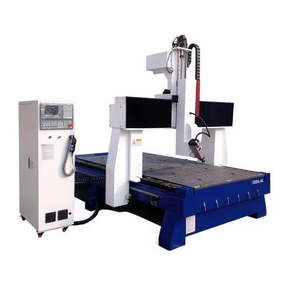 China Woodworking Industry Furniture Cabinets Atc Woodworking CNC Machine 4 Axis CNC Router for sale