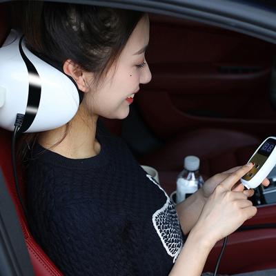 China 2021 Business Factory Sales Car Home Massage Pillow For Office Neck Massage Pillow Car 12 V-Neck Kneading Pillow With Heating for sale