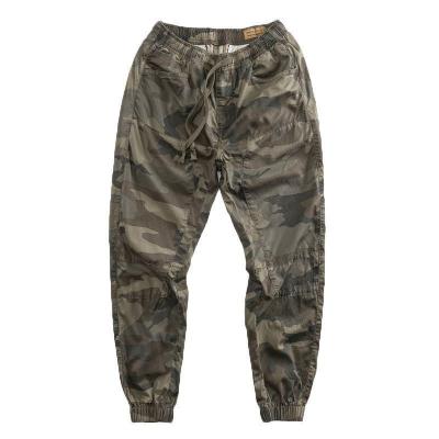 China Camouflage Trend Men's Breathable Thin Section Breathable Overall Wild Loose Pants Increasing Pants for sale