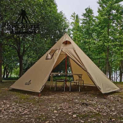 China Durable Lightweight Octagon Shape Teepee Warm Tent With Stove Jack Snow Skirt For Winter Camping for sale