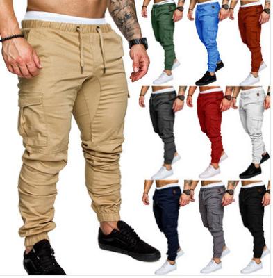 China Breathable Fitness Sports Training Pants Camouflage Casual Pants Quilting Function Pockets Cargo Pants Outdoor Trousers for sale