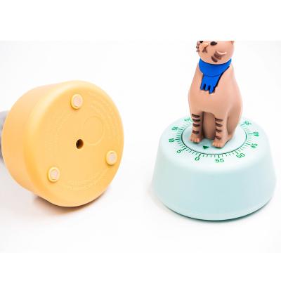 China Children Viable Cat Timer Creative Multifunction Mechanical 60 Minute Countdown Clock Toys Dial Timer Manager for sale