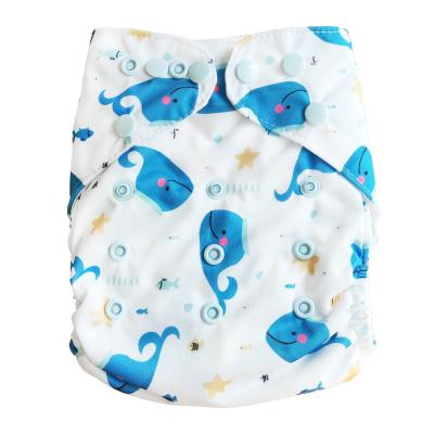 China Printed Baby Pocket Cloth Diaper Reusable Cloth Diapers With Insert for sale