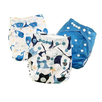 China Wholesaler Reusable Washable Printed Baby Cloth Diaper New One Size Cloth Diaper for sale