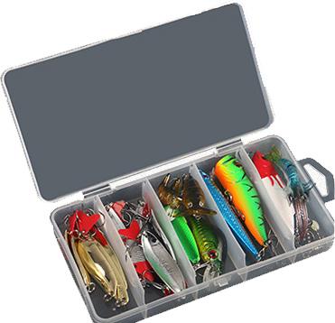 China CWFLS02-1 PVC Fishing Lure Set Hard And Soft Bait Artificial Lure Fishing Set for sale