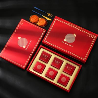 China Hot Selling Mid Materials Reused Clear Custom Autumn Moon Cake Packaging Gift Box In Chinese Style for sale