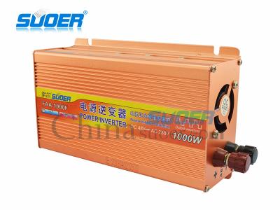 China Suoer Solar Inverter 1000 Watts Power Inverter DC/AC Power Inverter 48V 220V Solar Power Inverter for sale