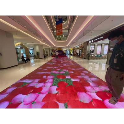 China Indoor Outdoor Interactive Full Color LED Video Wall P2.6 P3.91 P4.8 Dance Floor LED Dance Floor Tile Panels Screen Display For Night Club Stage for sale