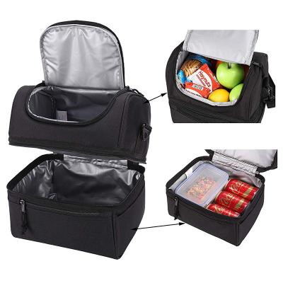 China Eco-friendly Black Cooler Bag Top Soft Coolers Insulated Bags To Keep Cold Food Cooler Bag for sale