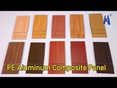 Wooden Aluminum Composite Panel Cladding Sound Insulation High Strength