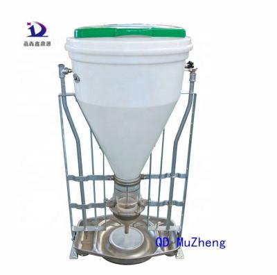 China New Arrival Power Saving Manual Stainless Steel Wet Dry Pig Feeder For Feedlot And Nursery Pig Farm for sale