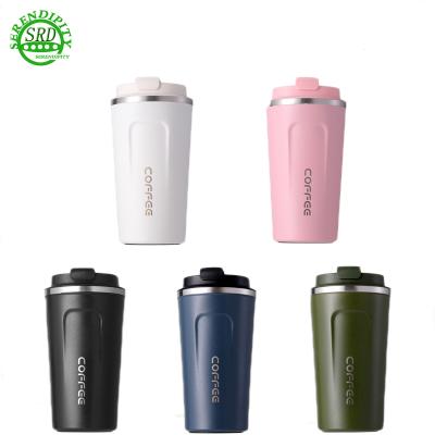 China Sustainable Products Most Popular Drinkware Custom Printed 304SS Vacuum Coffee Mug Insulated Cup Outdoor Portable Car Water Cup for sale