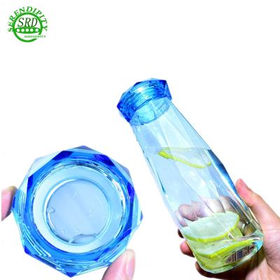 China Safe Food Grade Take Care Of The Most Popular Items New Fashion Sports Reusable The Diamond Shape Water Bottle for sale