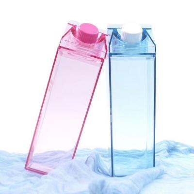 China Popular Design 500ml 1000ml Food Grade Safe Ware Milk Lovely Milk Box Shaped Square Cardboard Water Bottle for sale