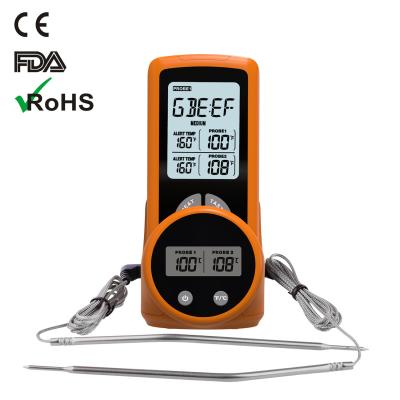 Cina Digital Bbq Meat Thermometer Wireless Grilling Cooking Thermometer With Temp Alarm in vendita