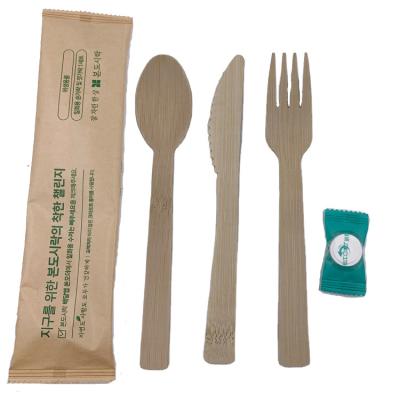 China France Disposable Restaurant Equipment Cutlery Knife Fork Tissue Paper Supplying 2021 Natural Bamboo Napkins Sets for sale