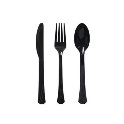 China Eco Friendly Disposable Elegant Disposable Reusable Party Plastic Cutlery Set Kits for sale