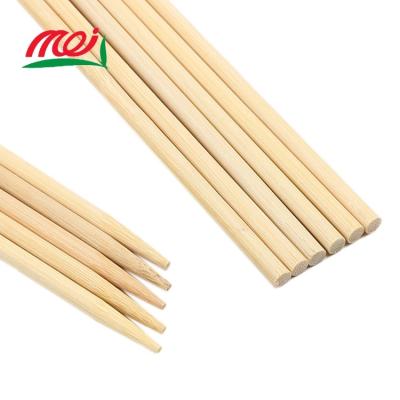 China Easily Cleaned Surface Round Headed Shape Bamboo Corn Dog Barbecue Sticks for sale