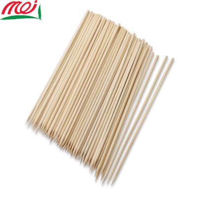 China China Supplier Bulk Round Meat Roast Marshmallow Thin Flexible Thin Barbecue Kebab Wholesale China Supplier Easily Cleaned Round Bamboo Skewer for sale