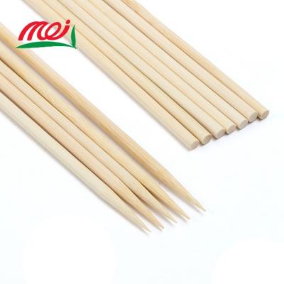 China Easily Cleaned Design Barbecue Grill Grill Polish Disposable Long Round Bamboo Stick Eco - Friendly for sale