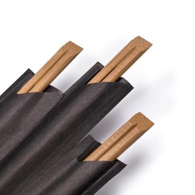 China Eco - Friendly Bamboo Craft / Brown Wrap Paper Chopsticks for sale