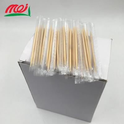 China Wholesale Disposable Disposable Package Cover Wrap Bamboo OPP Toothpick for sale