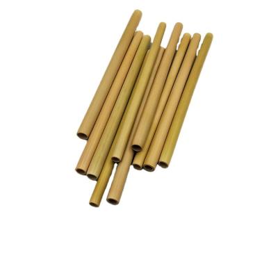 China Guangzhou Sustainable 100% Natural Green Degradable Reusable Coconut Bamboo Drink Straw for sale