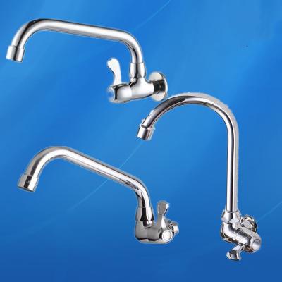 China Kitchen Faucets Taps G1/2in Single Hole Electric Zinc Alloy Wall Mounted Single Sink Cold Basin Faucet for Bathroom Home Sink for sale