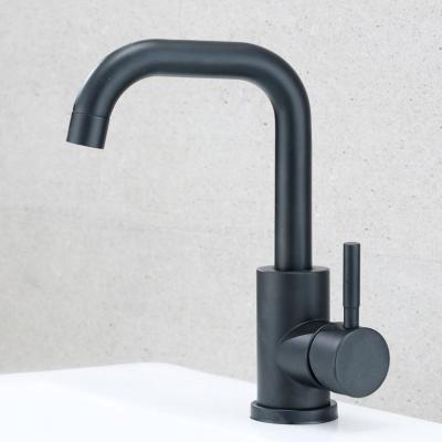 China Hot and cold mode Lead-free 304 stainless steel bathroom faucet basin faucet modern free rotating health sink faucet for sale