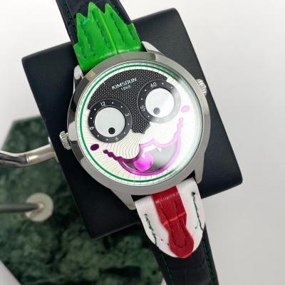 China Fashion personality waterproof men's quartz watch unisex clown best-selling dial for Kimsdun for sale