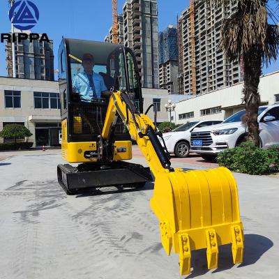 China Hotels Rippa R325 Excavator 1.5 Ton Mini Construction Machinery Hydraulic Crawler Bagger for sale