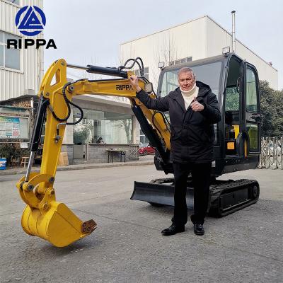 China Rippa Hotels Mini Excavator Electric Hydraulic Machine R330 2.5 Ton Mini Excavadora for sale