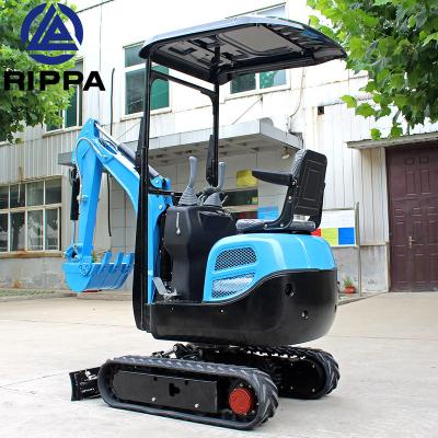 China New Hotels Rippa Land Moving Minibagger Miniexcavadora Mini Escavatore Excavadora Excavator 1 Ton 1.7 Ton for sale