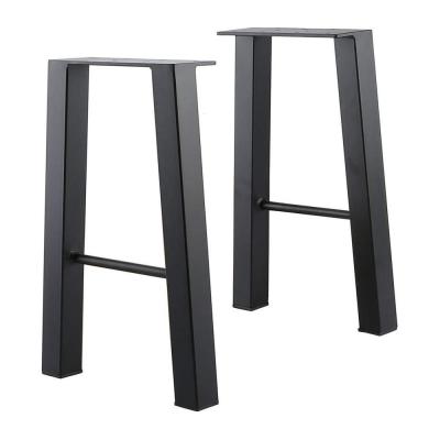 China Modern Hot Selling Black Dining Table Legs Steel L Shaped Table Legs Coffee Table Legs Frame Feet For Sale for sale