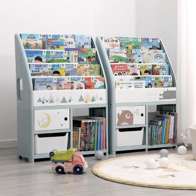 China Modern Baby Plastic Toy Storage Rack Kids Drawers Children's Cabinets Nursery Home Safety Shelf Children's Cabinets For Children for sale