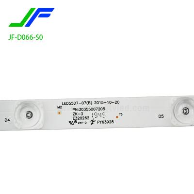 China TV/BLU/Display Repair JF-D066-S0 Good Quality TV Backlight Strip For 55inch LED55D7-07 (B) PN: 30355007205 ZK-3 led tv panel for sale