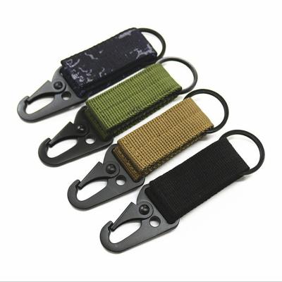 China Outdoor Camping Increasing Multifunctional Carabiner Eagle Beak Hook Buckle Belt Main Chain Moving Hook Outdoor Tactical Nylon Buckle Webbing Hook for sale