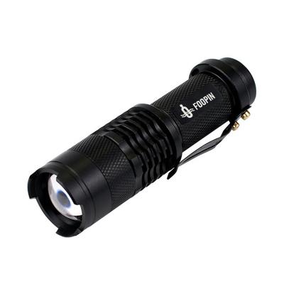 China Mini Camping Outdoor Portable Led Flashlight Zoomable Flashlight for sale