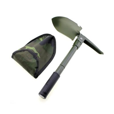 China Multifunctional Outdoor Camping Shovel Emergency Survival Shovel Portable Folding Fishing Engineer Shovel for sale