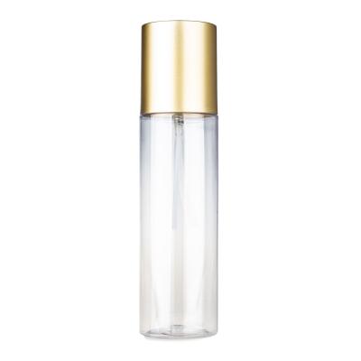 China 240ml 120ml 60ml PET Cosmetic Spray Bottle Pump Perfume Bottle Cosmetic Cheap Plastic Cylinder Round Plastic Bottle for sale