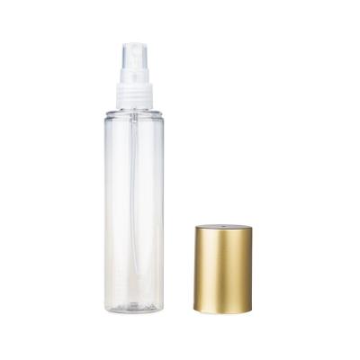 China 120ml China Supplier Cosmetic Packaging Pet Transparent Plastic Liquid Spray Bottle for sale