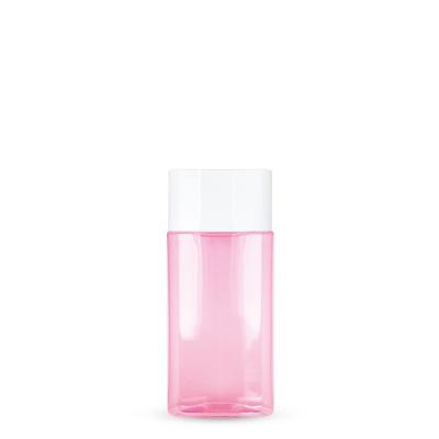 China Customized 250ml PET Silicone Valve Lid Cosmetic Empty Plastic Bottle For Cosmetic Lotion Squeeze Bottle for sale