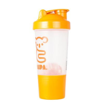 China Wholesale Custom Viable Sport 500Ml Water Bottle Plastic Protein Shaker Gym Fitness Shaker Bottle With Ball for sale