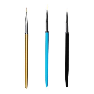 China NAIL Yaeshiii Factory direct sale nail art drawing pen 3 color metal rod drawing pen nail painting brush for sale