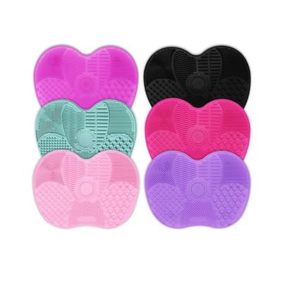 China For commercial & Home Holder Mini Makeup Brush Clean Simple Use Silicone Pad Holder Stand Makeup Sweep Cleaning Mat for sale