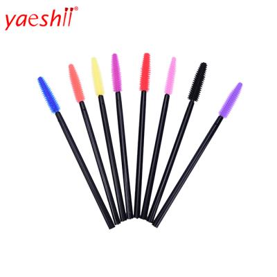 China Angular Blush Yaeshii Hot Selling Eyelash Brush Eye Lash Disposable Mascara Wand Eyelash Extension Cleaning Brush for sale