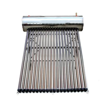 China Hotel Sunpower Heat Pipe Roof Top Solar Water Heater System for sale