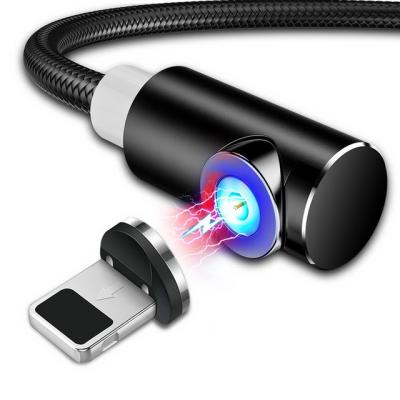 China Amazon Hot Selling 90 Degree Elbow Camera Magnetic USB Charger Cable Fast Charging Data Cable for sale