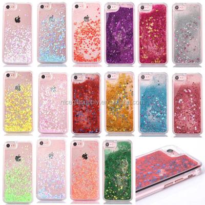 China Cool Popular Quicksand Star Glitter Glitter TPU Cell Phone Cases For Iphone 7 plus Samsung S7 for sale