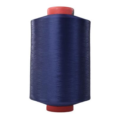 China Sustainable Discount 28D-300D Recycled Spun Polyester Yarn High Stretch Polyester Yarn For Weaving for sale